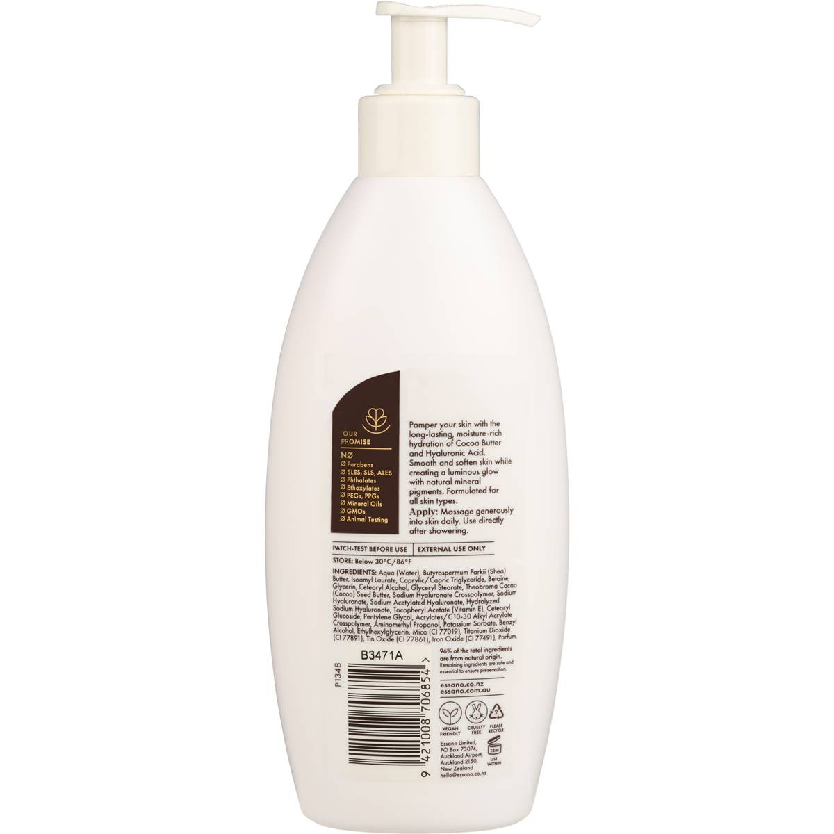 Essano Radiant Cocoa Glow Body Lotion 360ml Woolworths