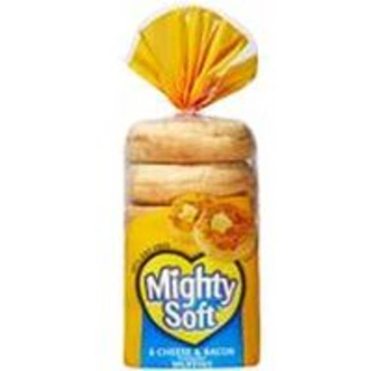 Mighty Soft English Muffins With Cheese & Bacon 6pk Woolworths