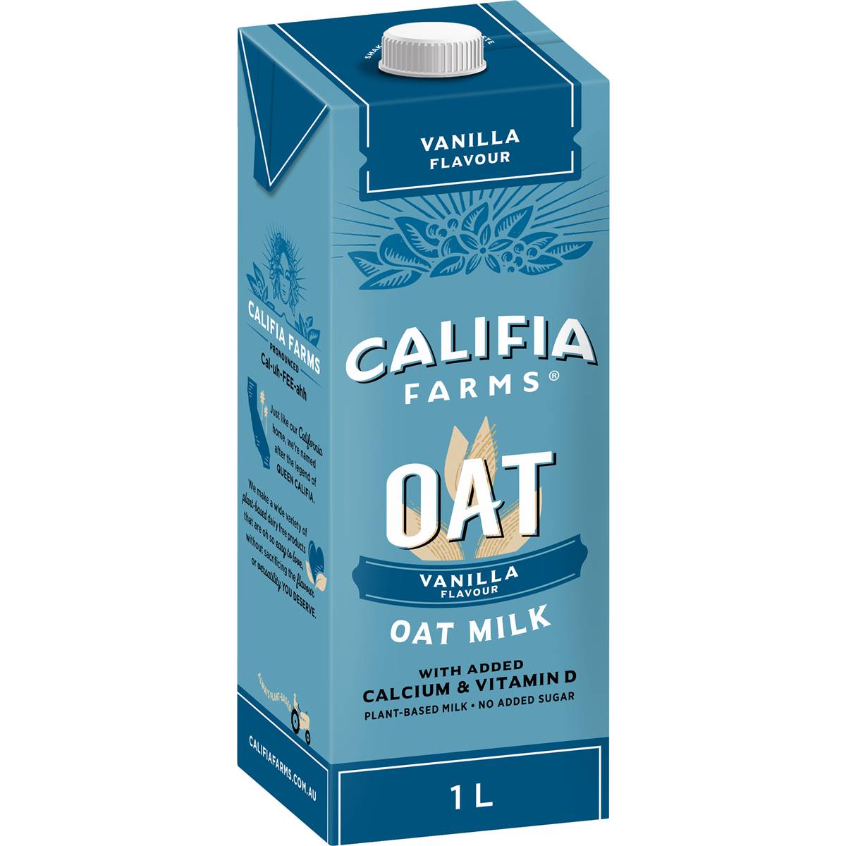 Califia Farms Oat Vanilla Flavour Oat Milk 1l Woolworths