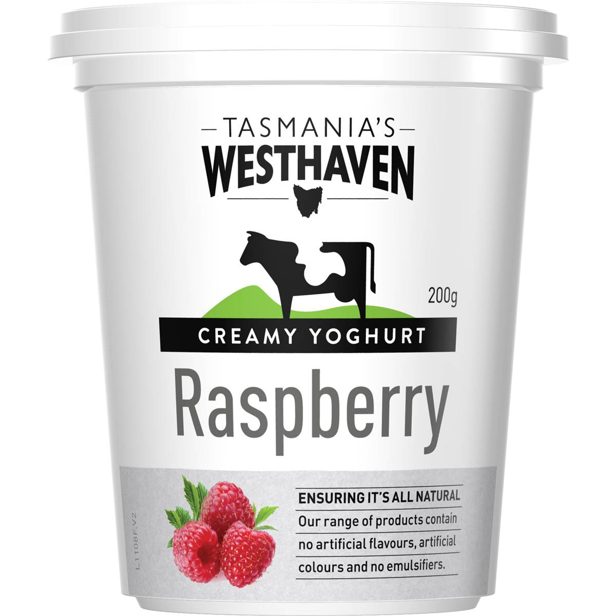 Tasmanias Westhaven Creamy Raspberry Yoghurt 200g Woolworths