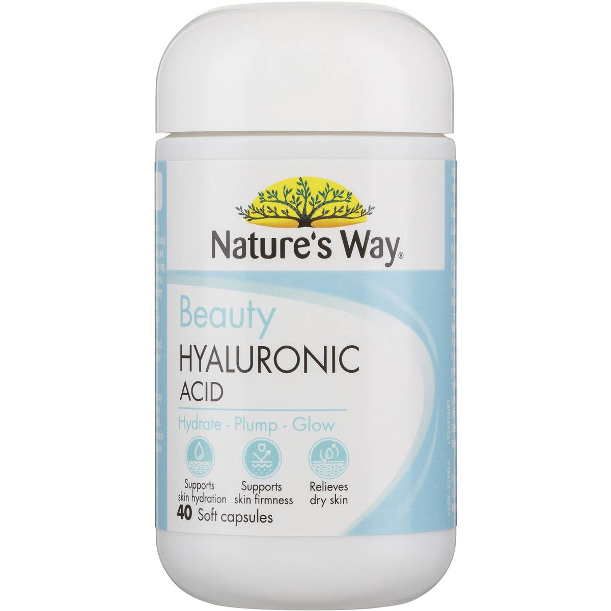 Natures Way Beauty Hyaluronic Acid Capsules 40 Pack Woolworths