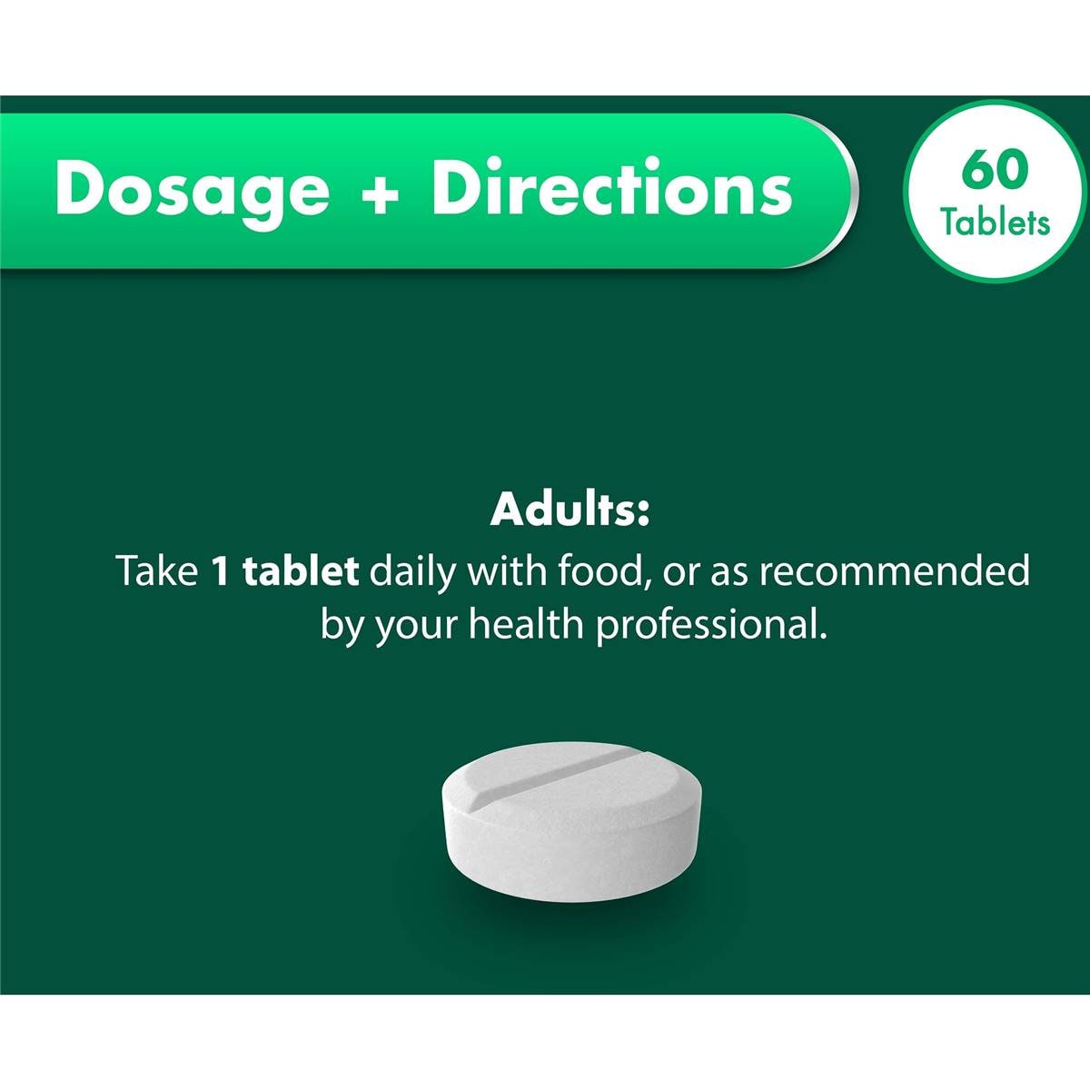 Nature's Own Vitamin B12 1000mcg Vitamin B Tablets For Energy 60 Pack