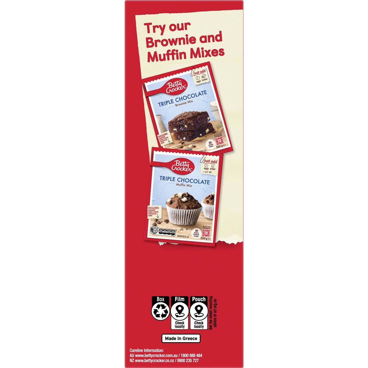 Betty Crocker Cinnamon Crumble Muffin Mix Muffin Mix 500g Woolworths