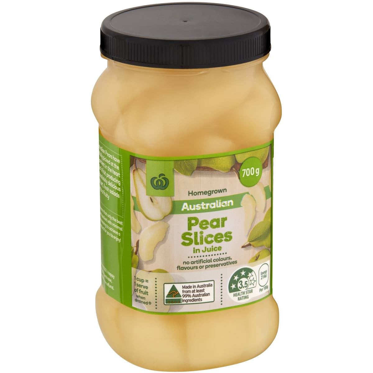 Woolworths Australian Pear Slices In Juice 700g Woolworths