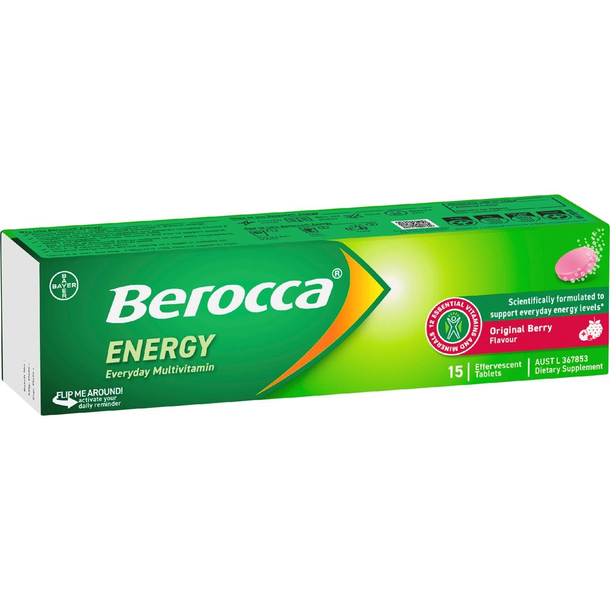 Berocca Vitamin B & C Original Berry Flavour Energy 15 pack