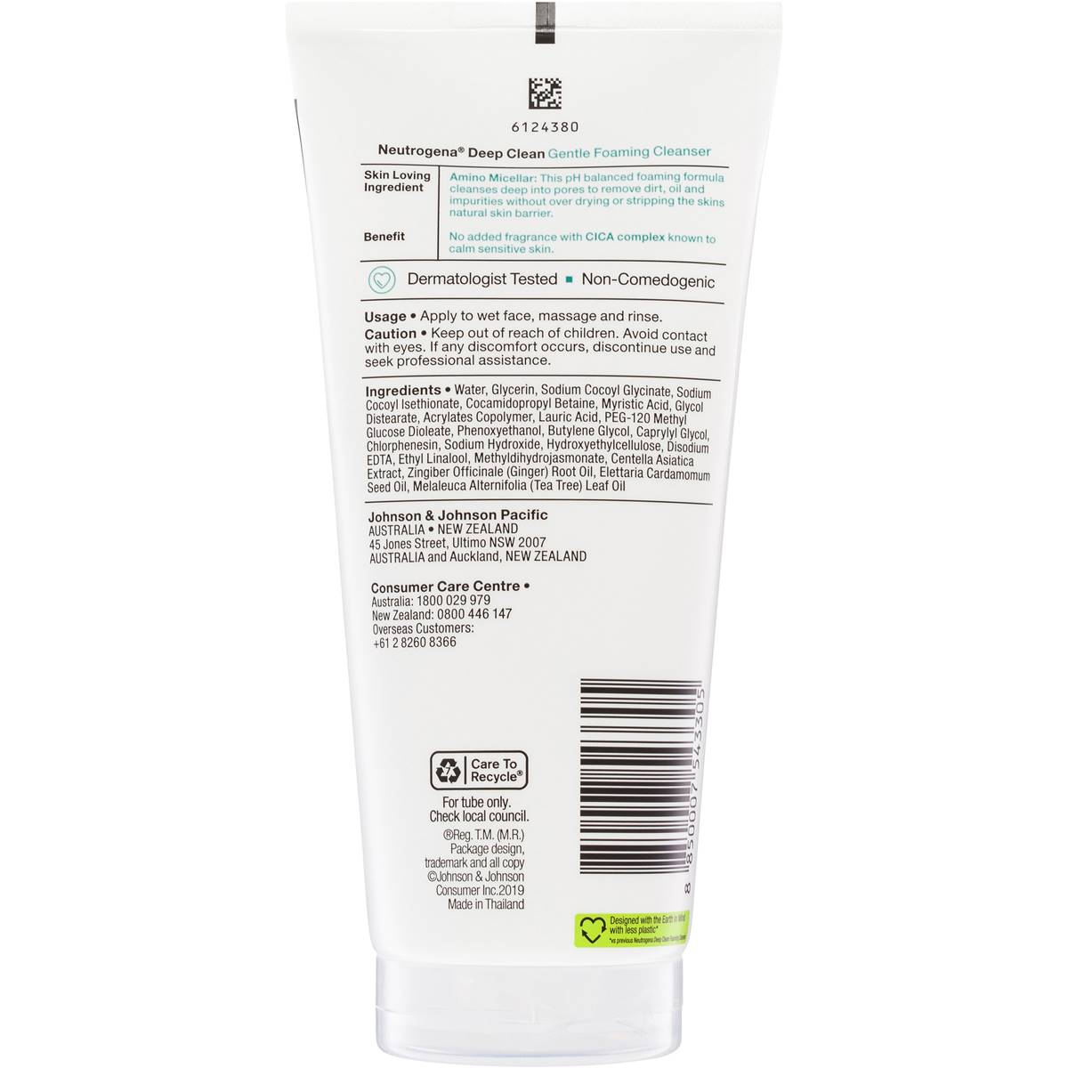 Neutrogena Gentle Foaming Cleanser 175g | Woolworths