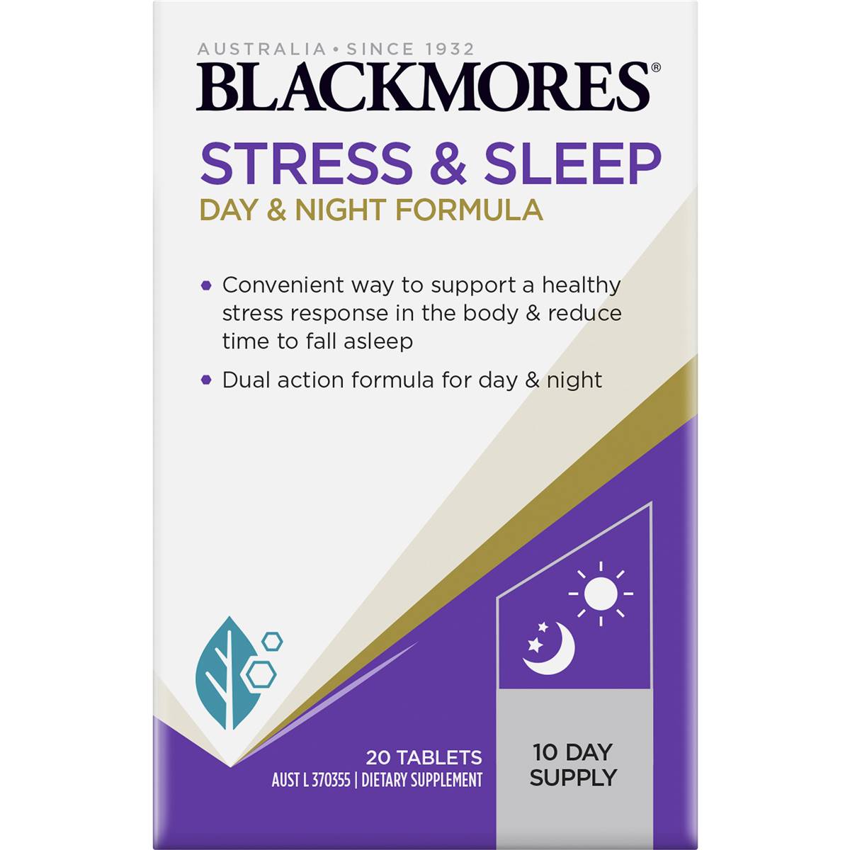 Blackmores Stress + Sleep Support Vitamin B Tablets 20 Pack | Woolworths