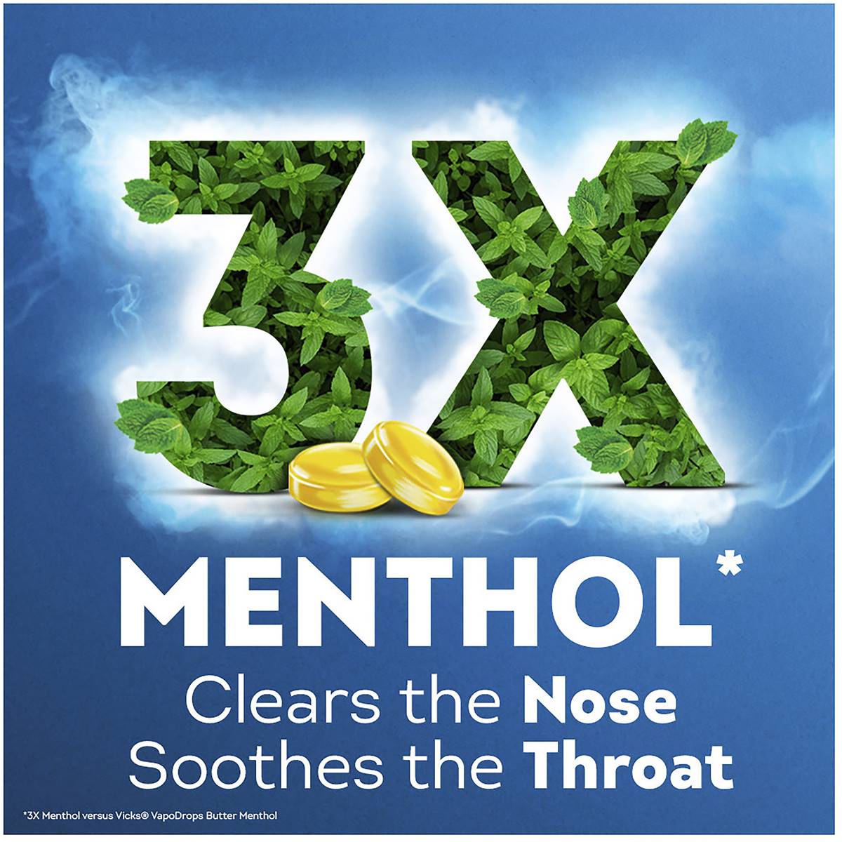 Vicks Vapodrops Xtra Strong Lemon Menthol Blast 16 Pack Woolworths