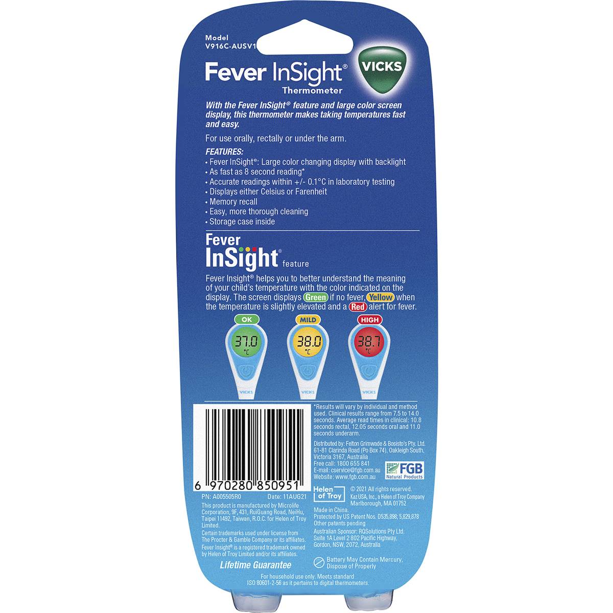 Vicks Insight Thermometer Each Woolworths
