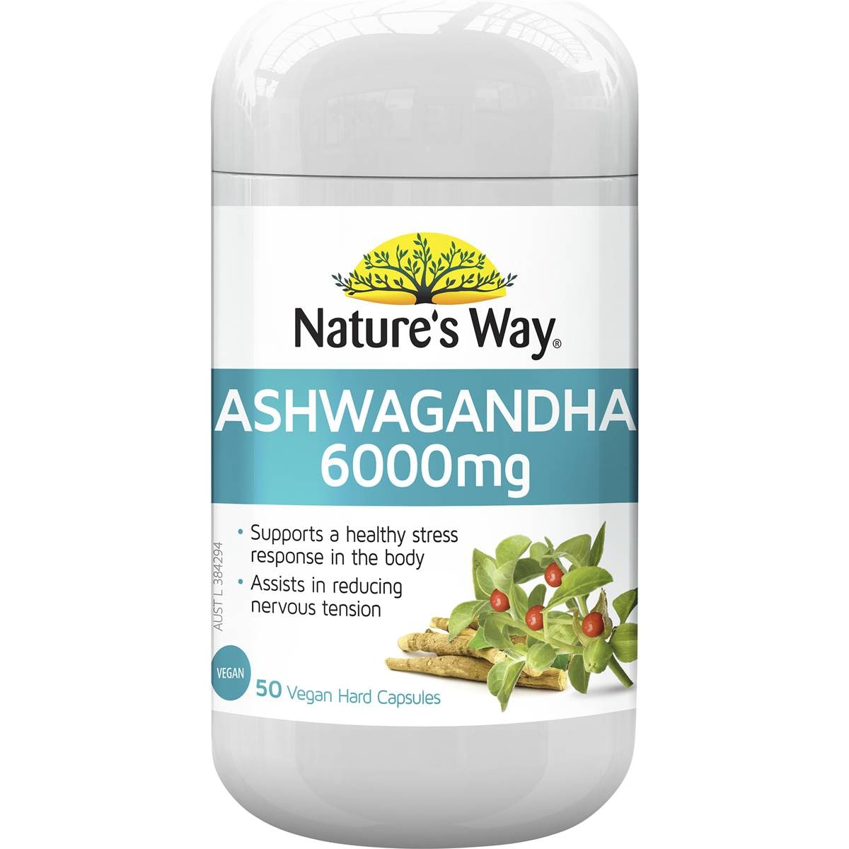 Nature's Way Ashwagandha Hard Capsules 50 Pack Woolworths