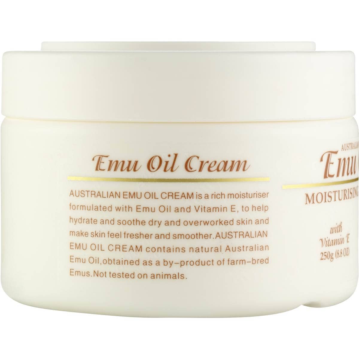 Australian Emu Oil Moisturising Cream With Vitamin E 250g Woolworths