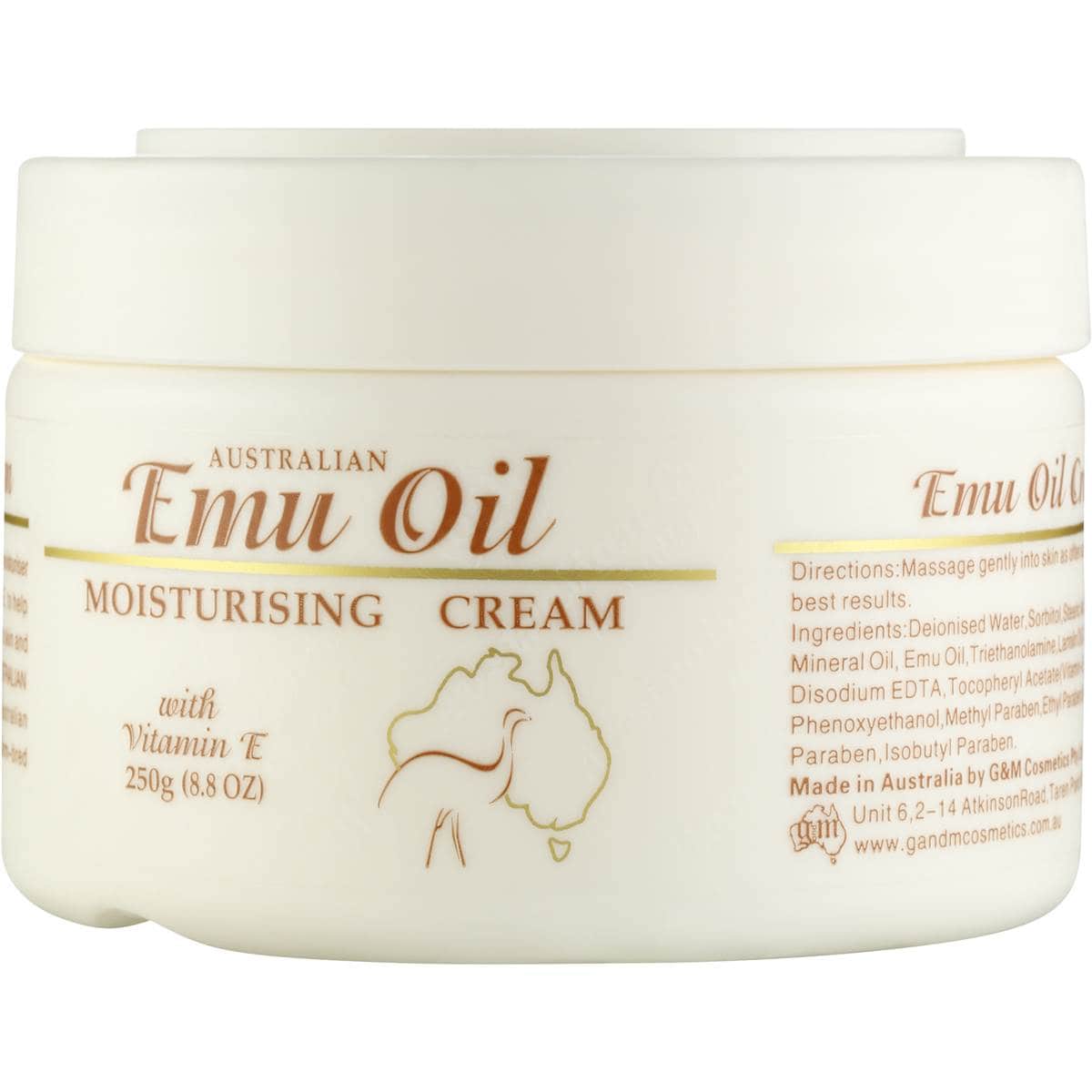 Australian Emu Oil Moisturising Cream With Vitamin E 250g Woolworths
