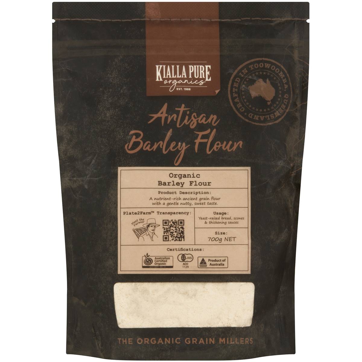 Kialla Kialla Pure Organics Artisan Barley Flour