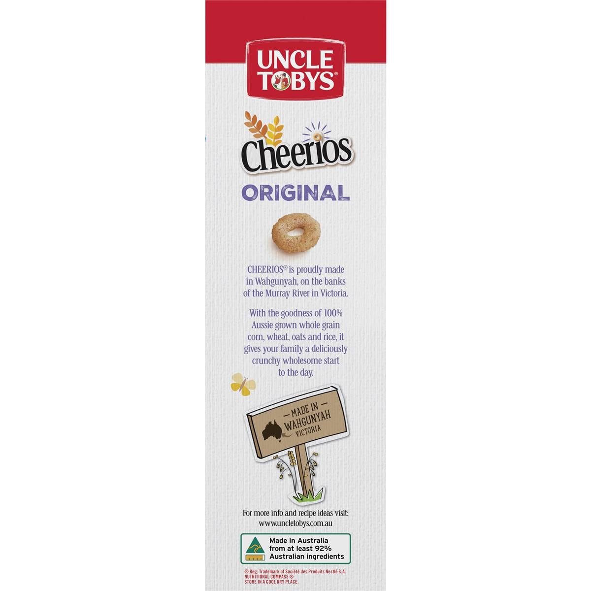 Uncle Tobys Cheerios Breakfast Cereal 960g Woolworths