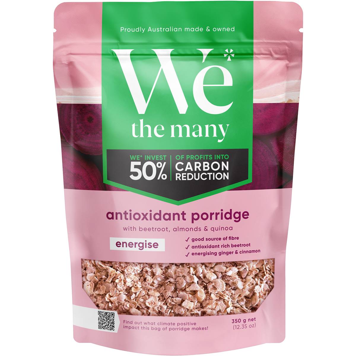 We The Many Antioxidant Porridge With Beetroot, Almonds & Quinoa 350g