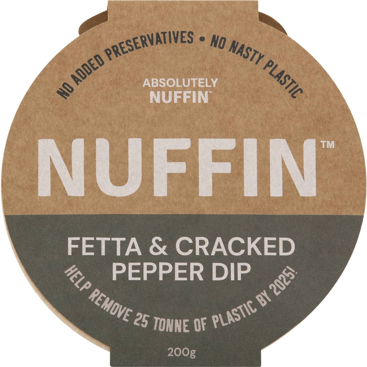 Nuffin Fetta & Cracked Pepper Dip 200g