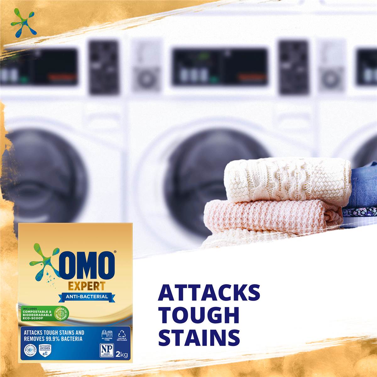 Omo Expert Anti Bacterial Laundry Powder 2kg Woolworths