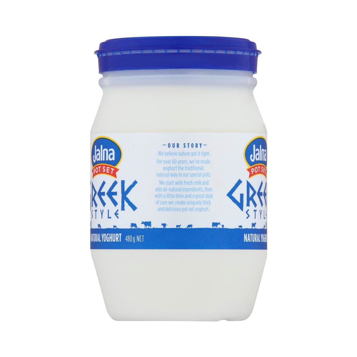 Jalna Pot Set Greek Natural Yoghurt 480g Woolworths