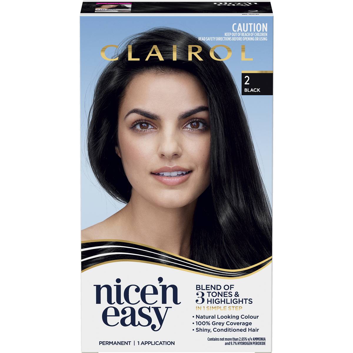 Clairol nice n easy 2 black hair colour each woolworths