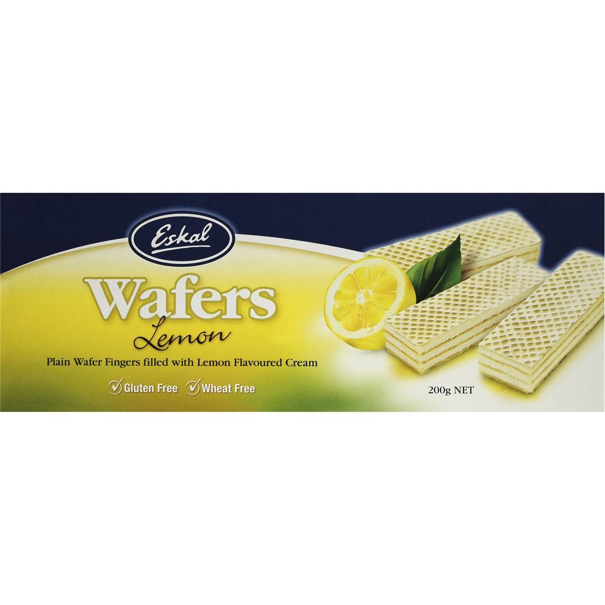 Eskal Gluten Free Biscuits Wafers Lemon Gluten Free 200g Woolworths