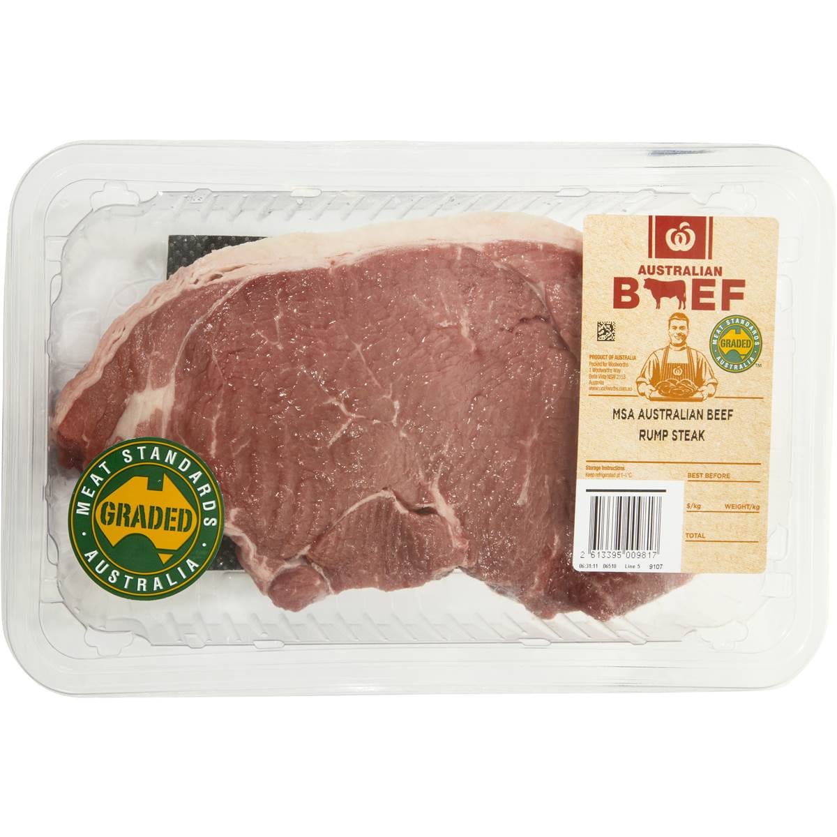 Woolworths Beef Rump Steak 300g 700g Woolworths