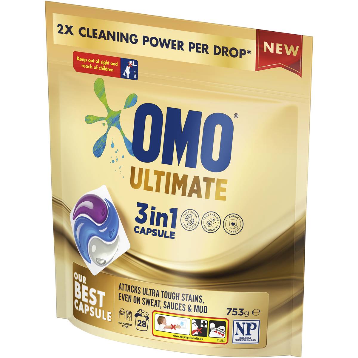 Omo Ultimate Laundry Capsules 3 In 1 Capsules 28 Pack Woolworths