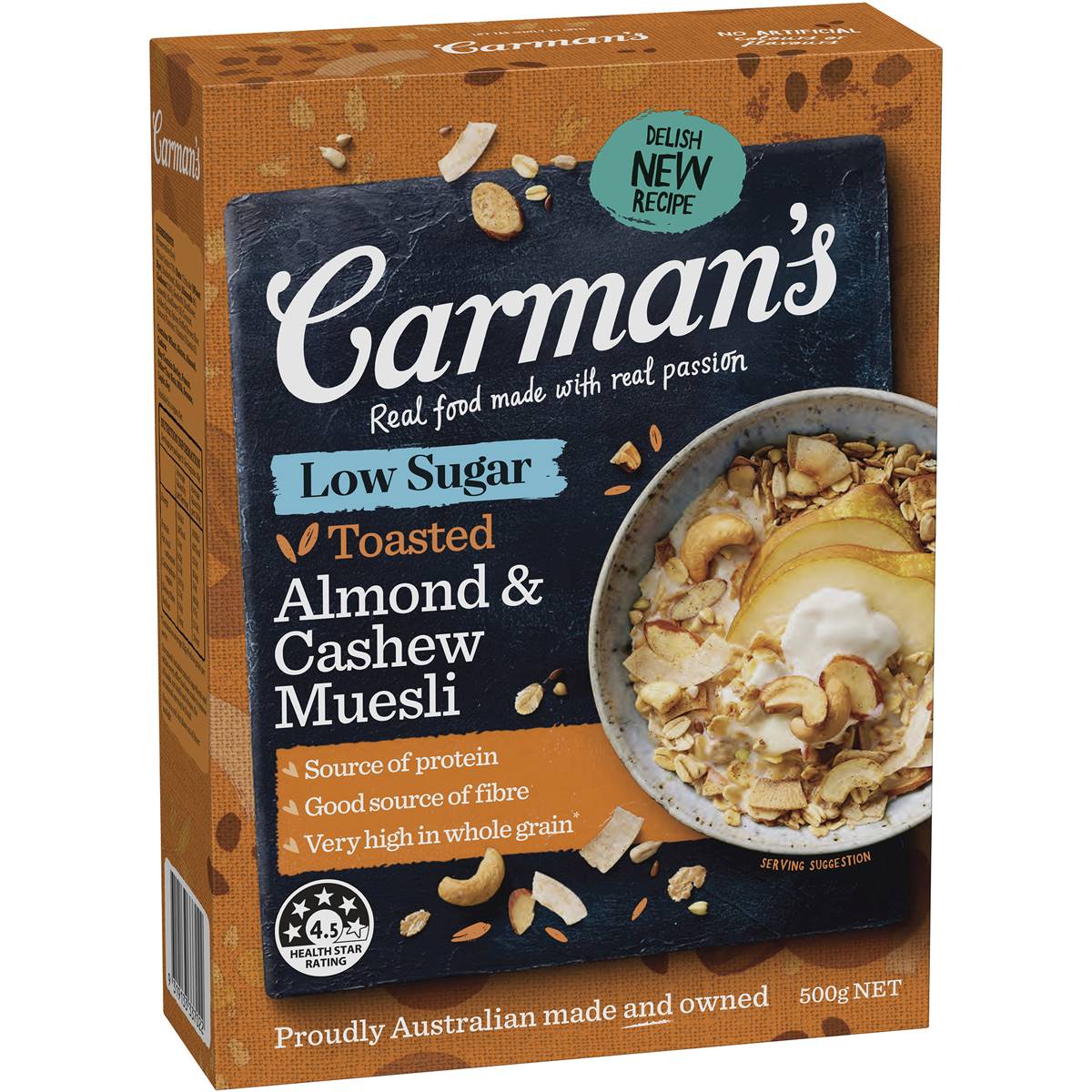 carman's almond cashew and coconut muesli