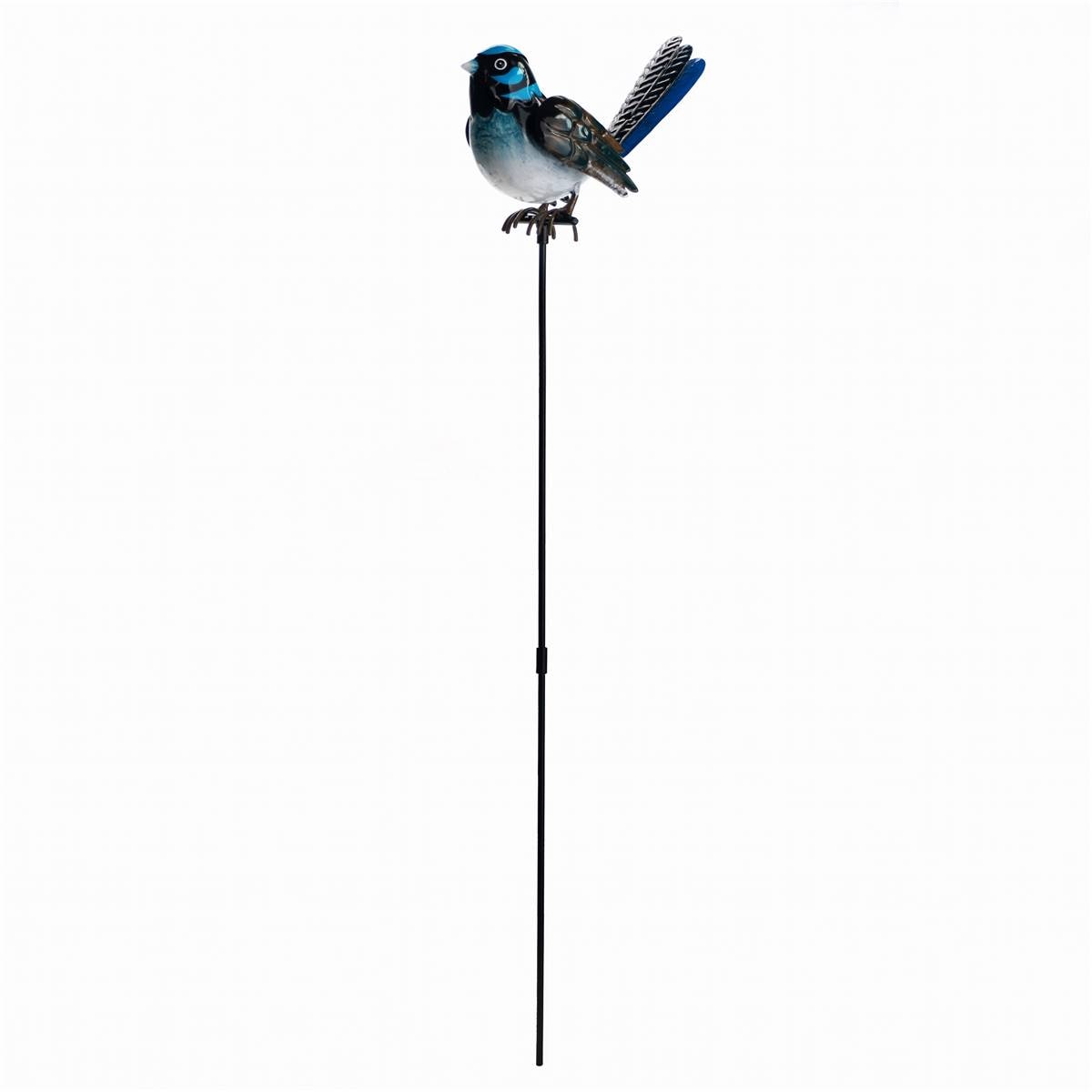 Green Gardener Metal Flying Bird Stake Blue Wren Each | Woolworths