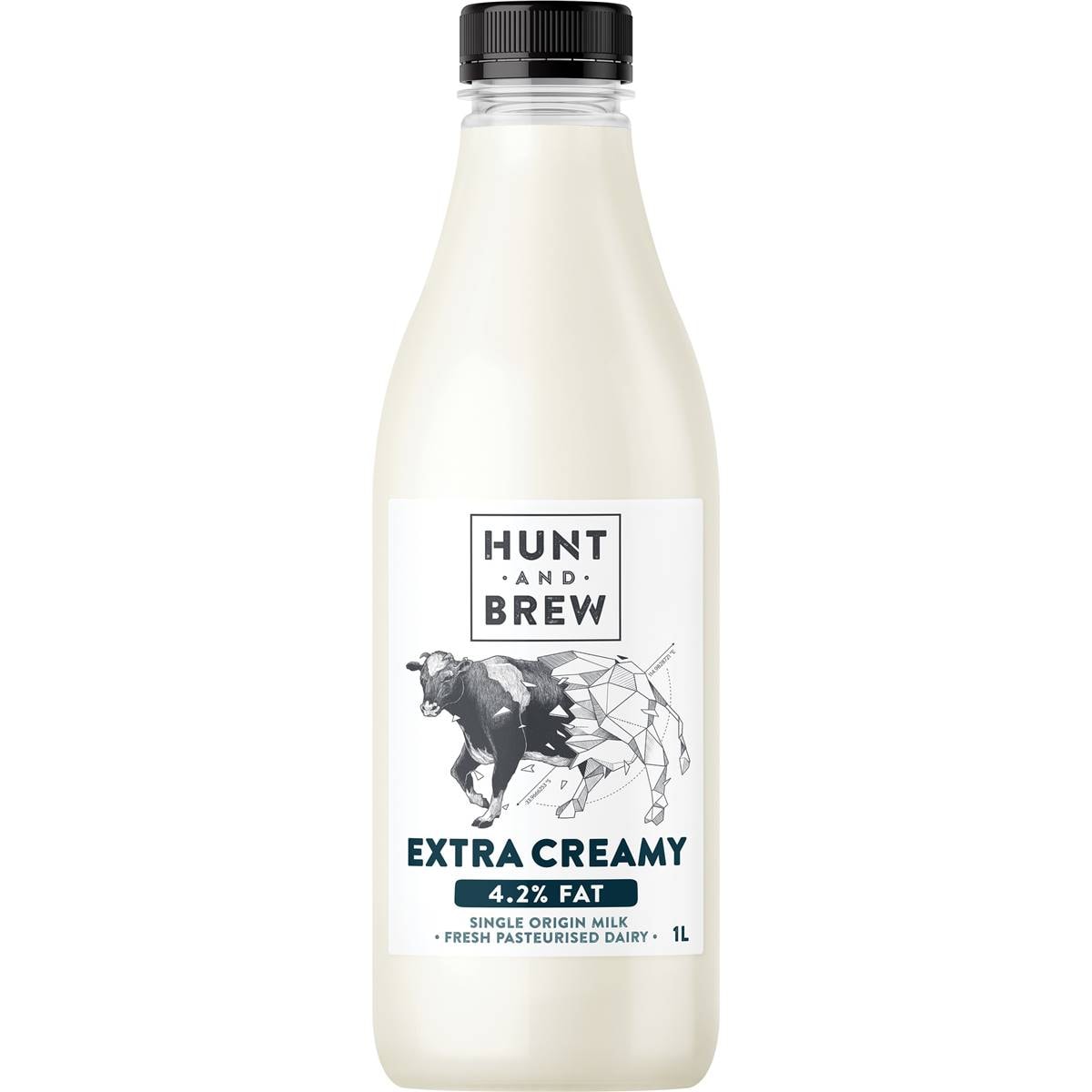 Hunt And Brew Extra Creamy 4.2 Fat Single Origin Milk 1l Woolworths
