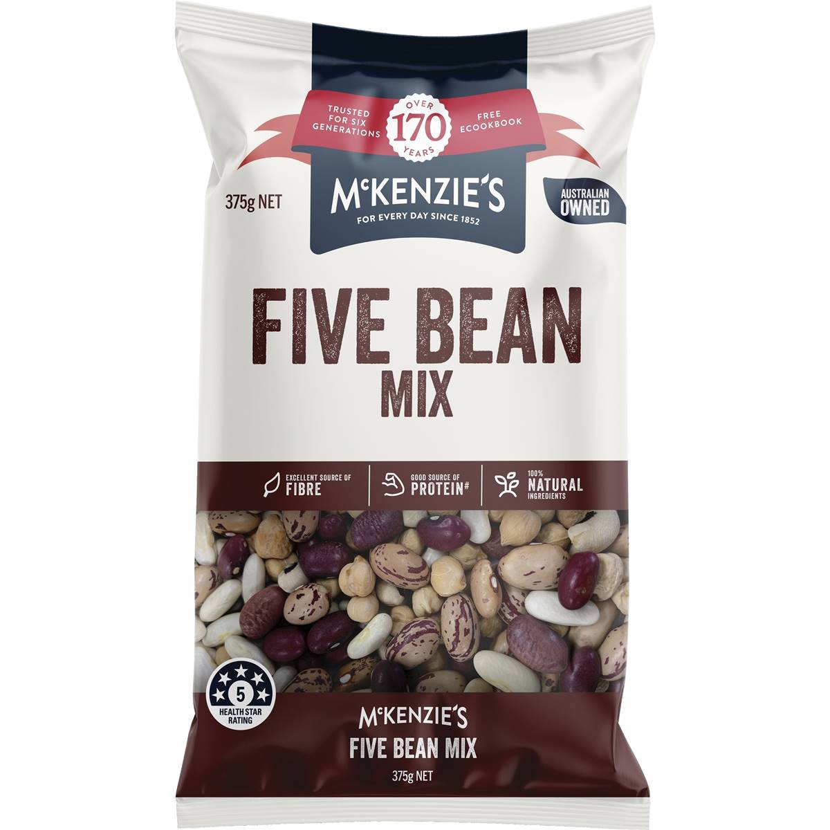 Mckenzie's Five Bean Mix 375g Woolworths