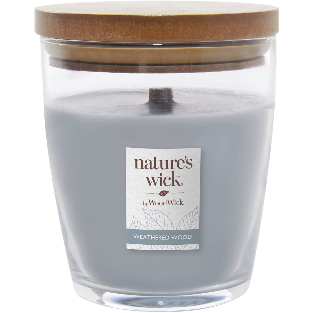 Woodwick Nature's Wick Scented Candle Weathered Wood Each | Woolworths