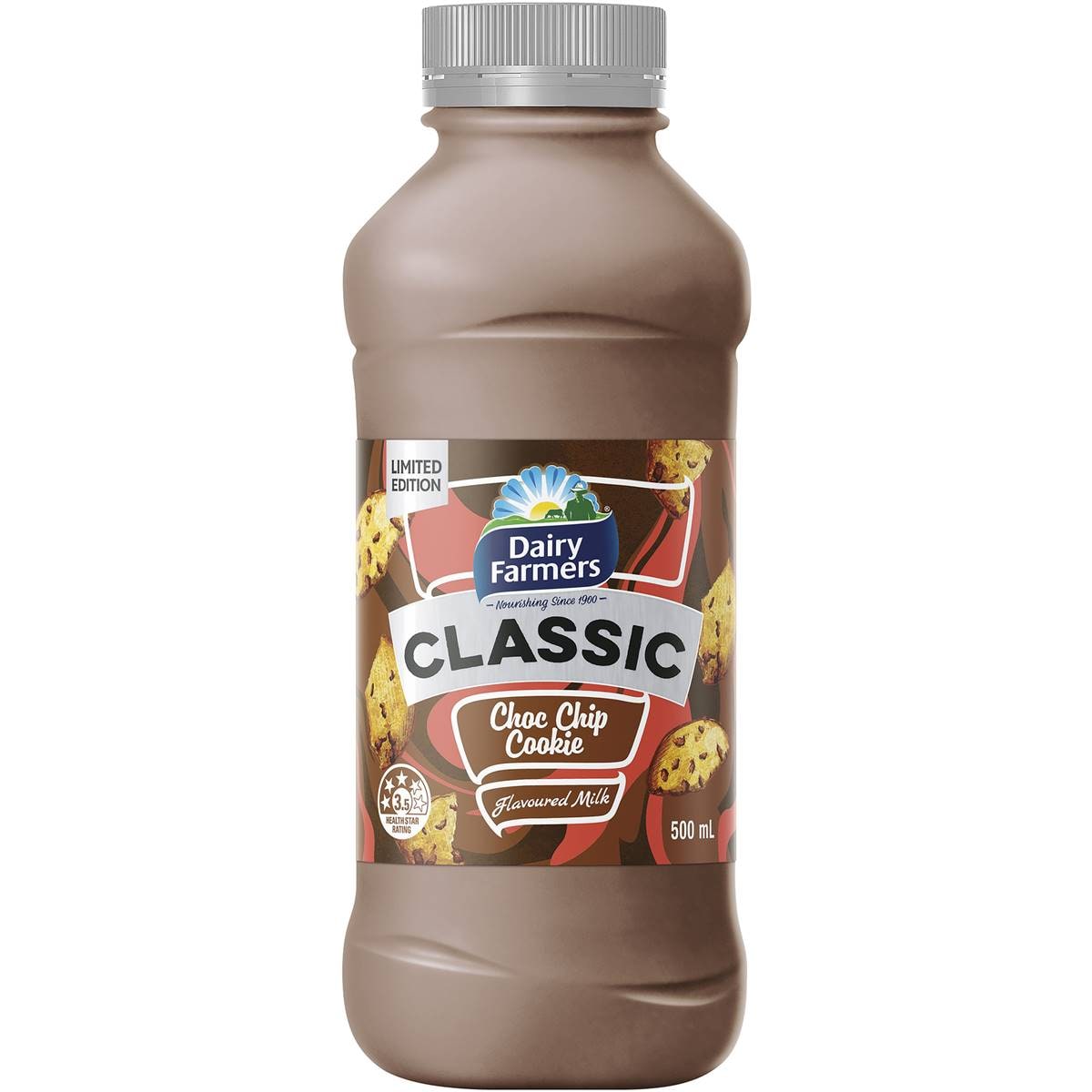 Dairy Farmers Classic Choc Chip Cookie Flavoured Milk 500ml Woolworths
