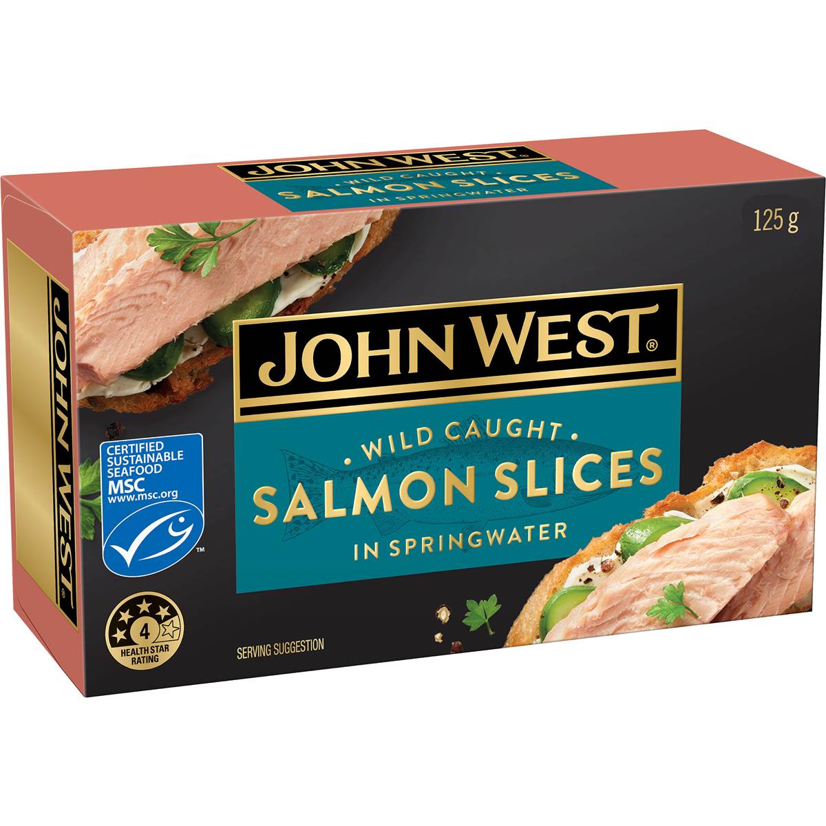 John West Salmon Slices In Springwater 125g Woolworths