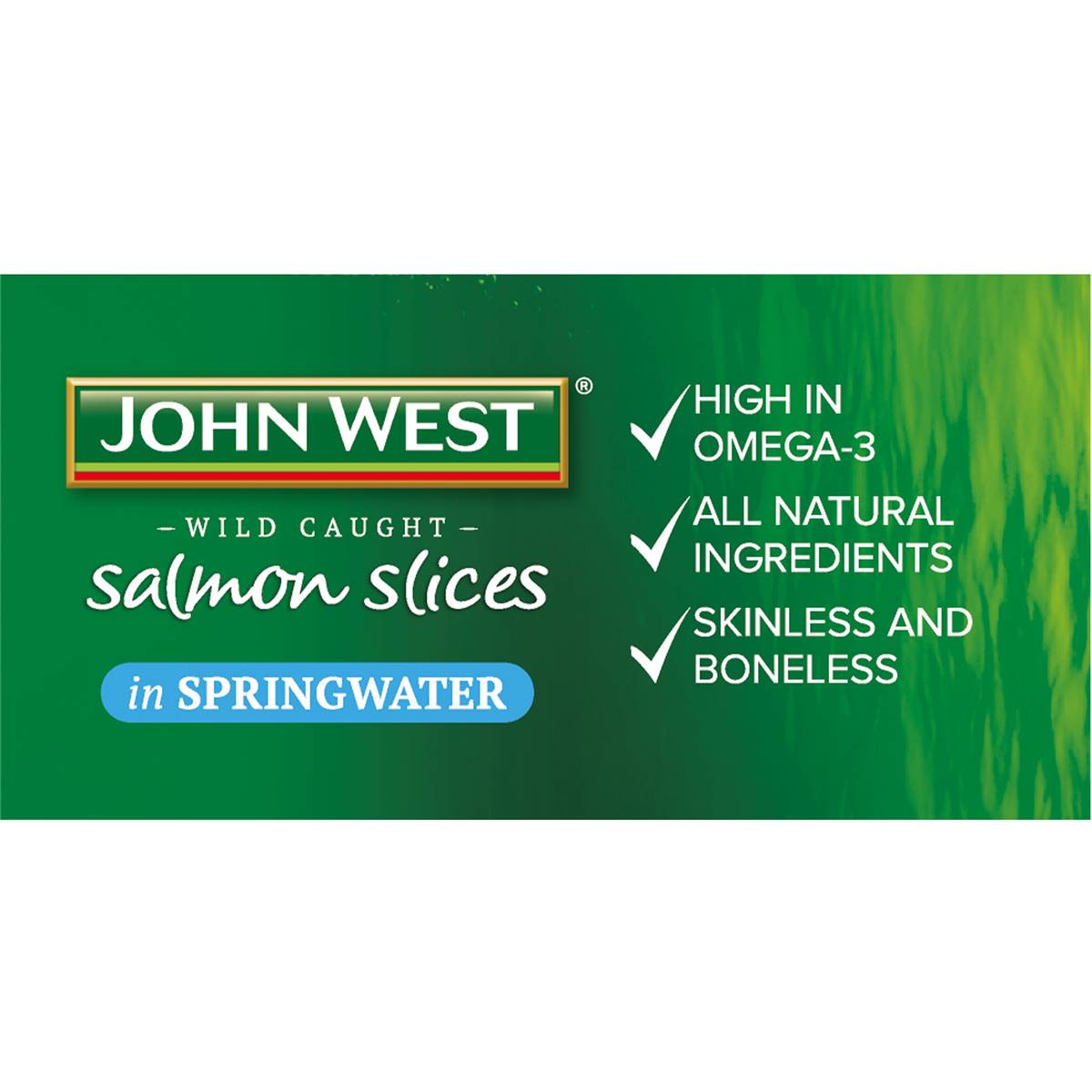 John West Salmon Slices In Springwater 125g Woolworths