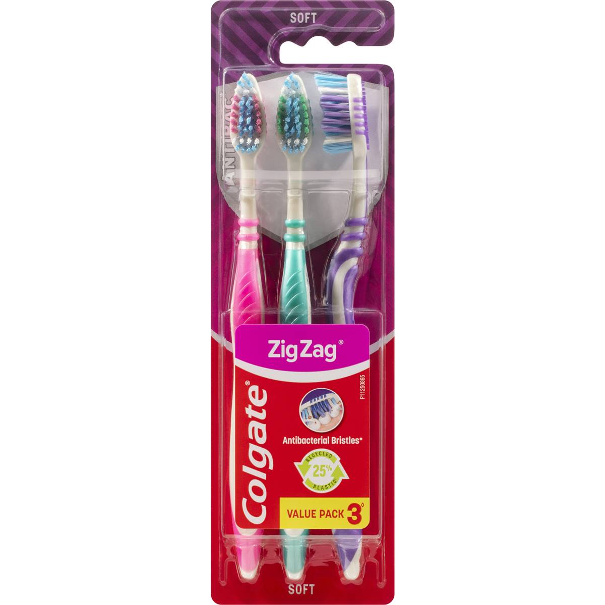 Colgate Toothbrush Zig Zag Interdental Clean Soft 3 Pack | Woolworths