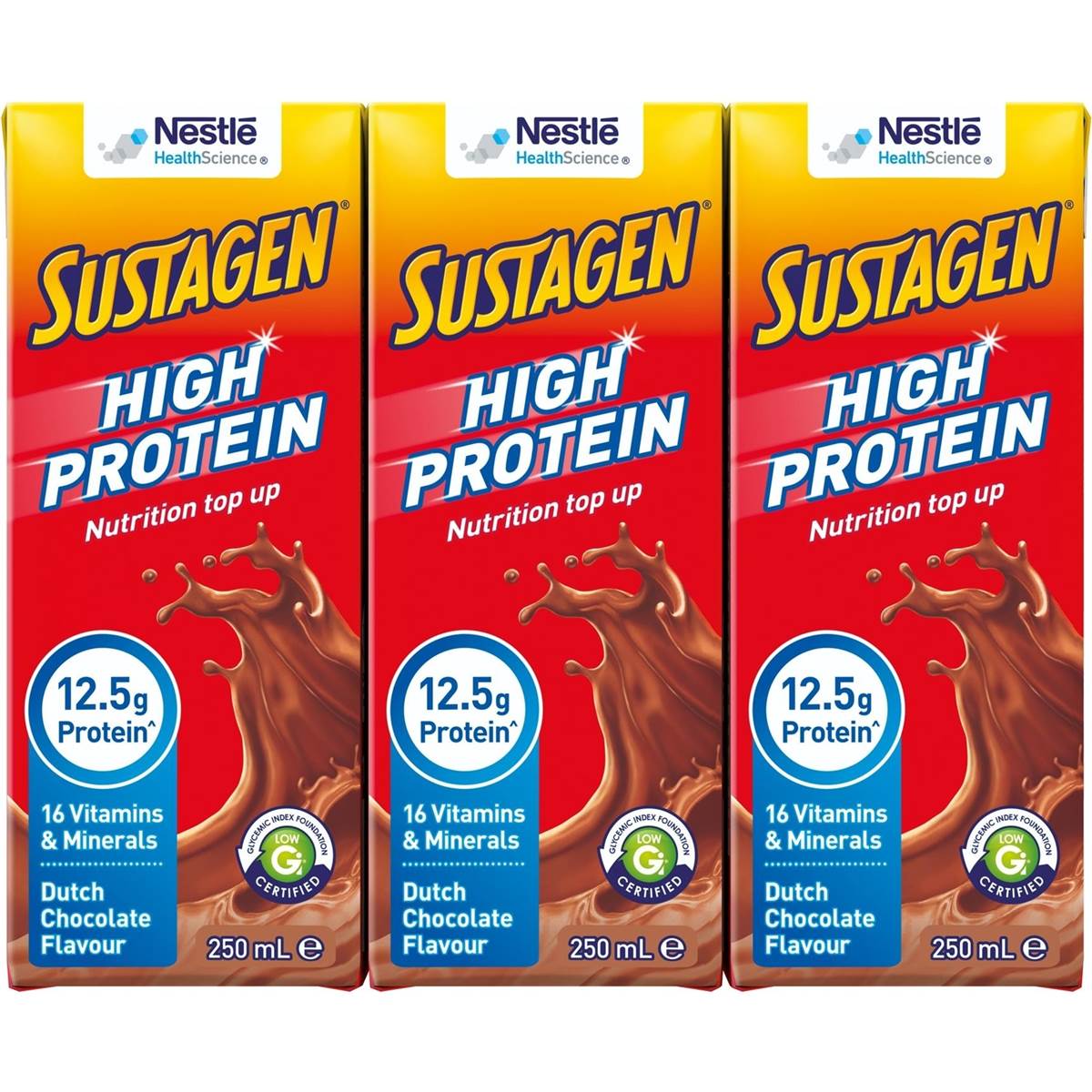 Sustagen High Protein Nutrition Topup Dutch Chocolate Ready To Drink