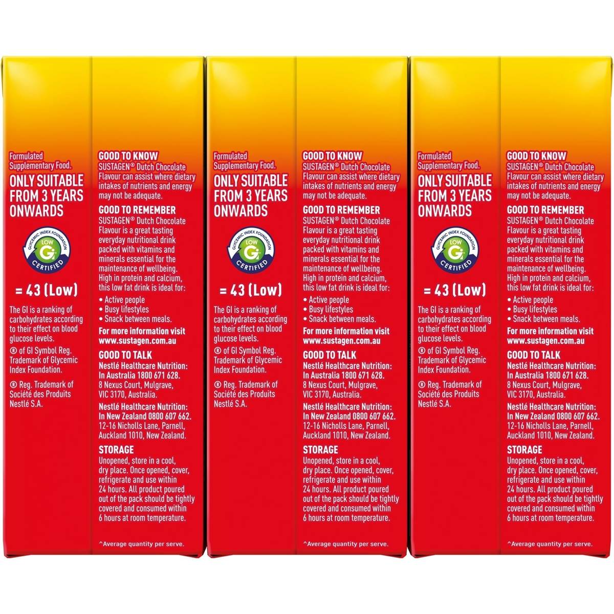 Sustagen High Protein Nutrition Topup Dutch Chocolate Ready To Drink