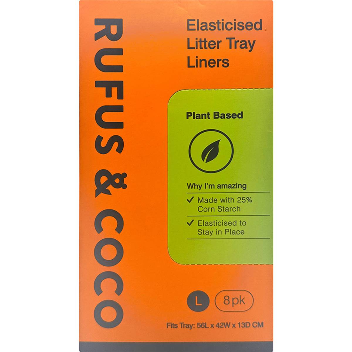 Rufus & Coco Elasticised Litter Tray Liners 8 Pack Woolworths