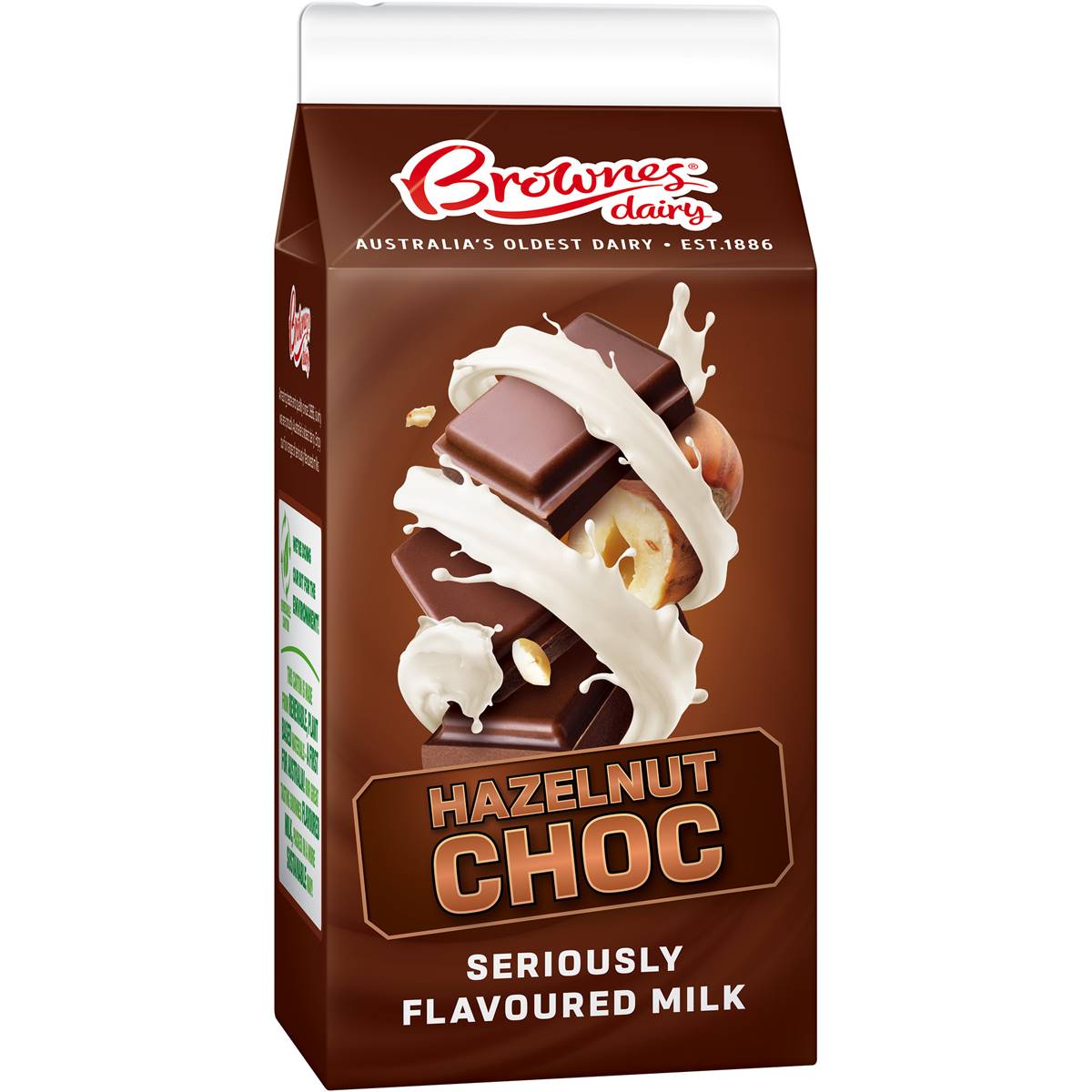 Brownes Dairy Hazelnut Choc Flavoured Milk 600ml Woolworths