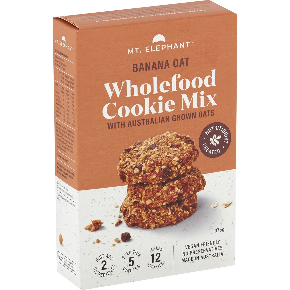 Mt Elephant Banana Oat Superfood Cookie Mix 375g | Woolworths