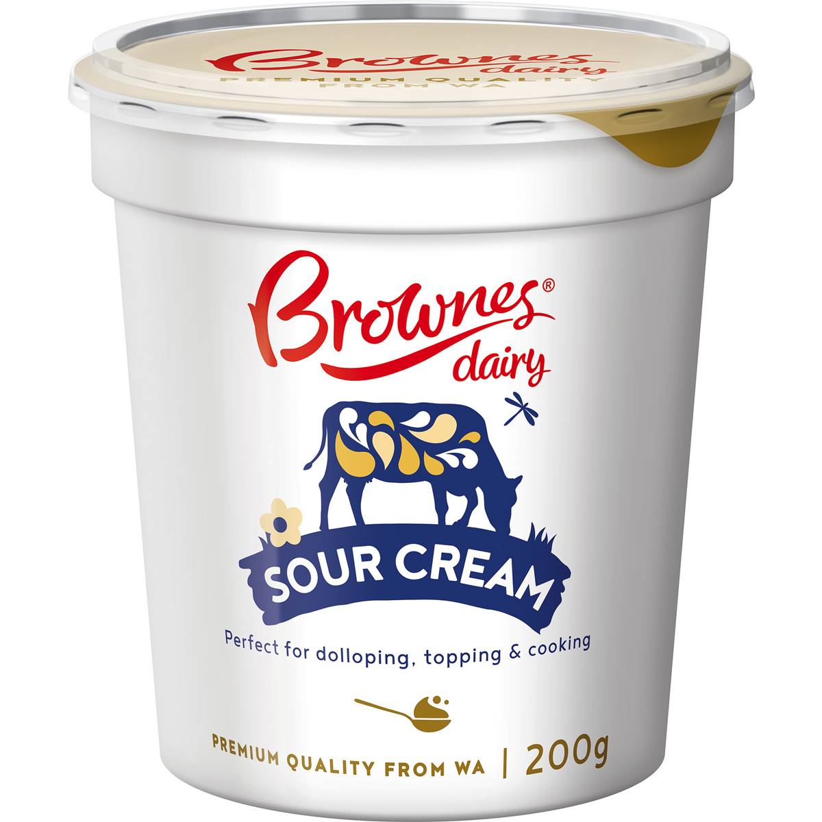 Brownes Sour Cream 200g Woolworths