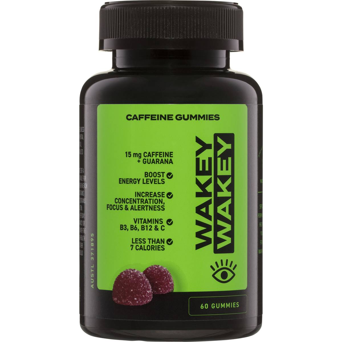 Wakey Wakey Energy Caffeine Gummies 60 Pack | Woolworths