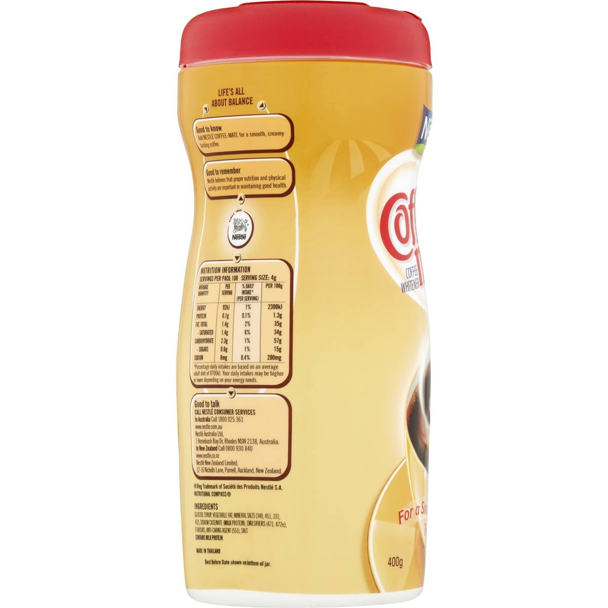 Nestle Coffee Mate Coffee Flavouring Whitener 400g Woolworths