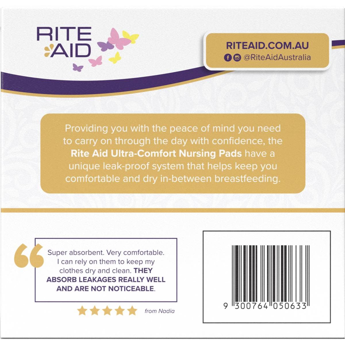 Rite Aid Nursing Pads 40 Pack Woolworths
