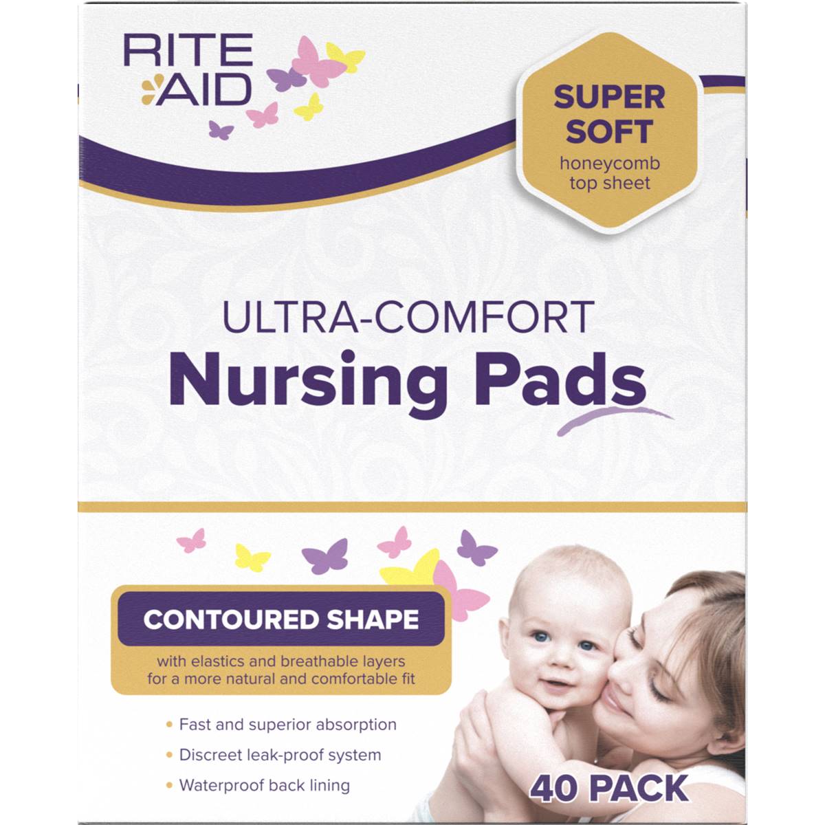 Rite Aid Nursing Pads 40 Pack Woolworths