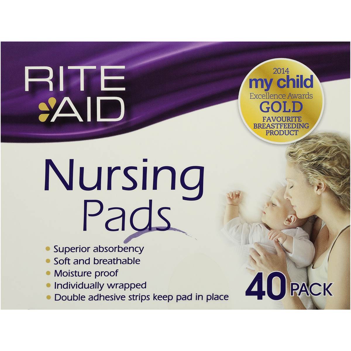 Rite Aid Nursing Pads 40pk Woolworths