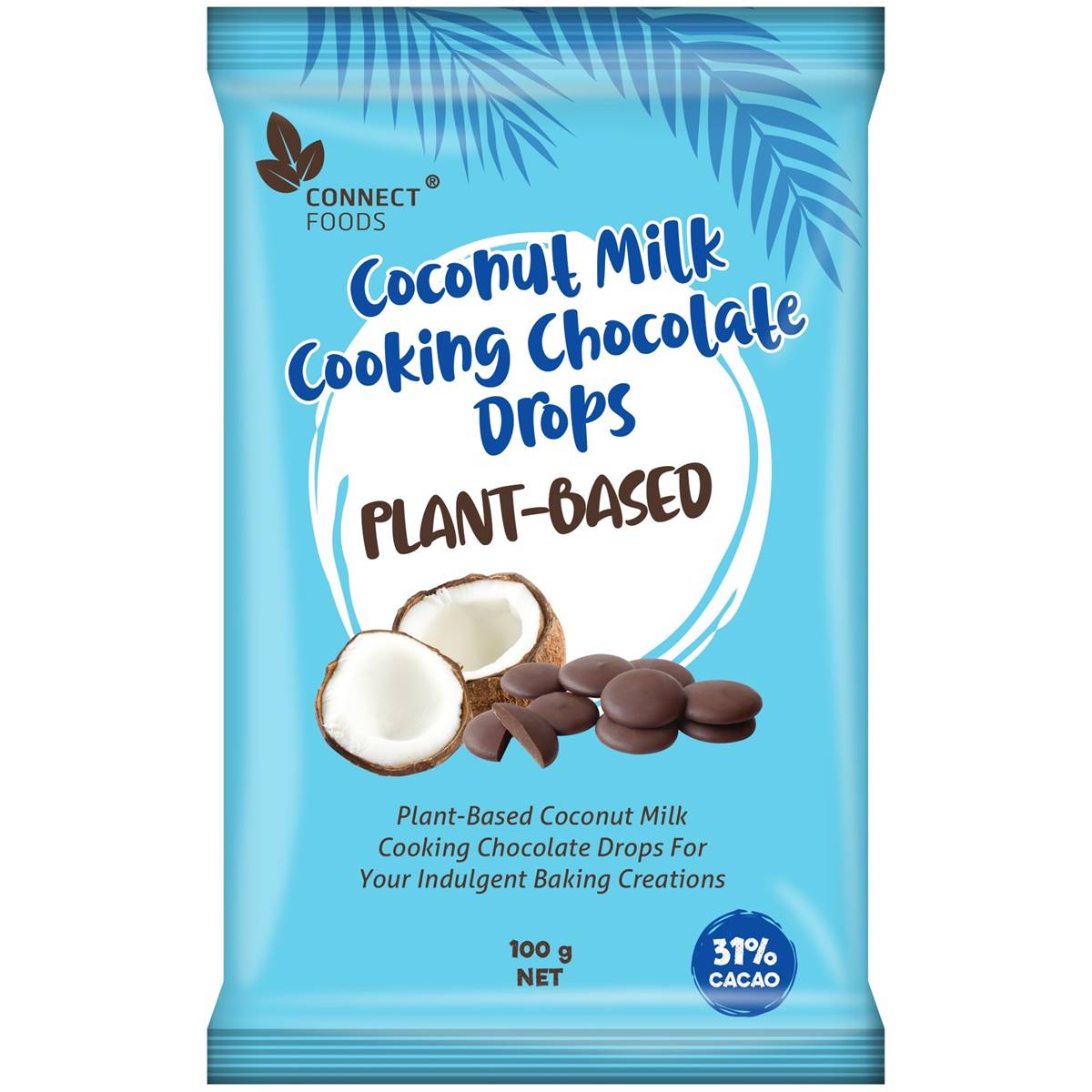 Connect Foods Coconut Milk Cooking Chocolate Drops 100g Woolworths