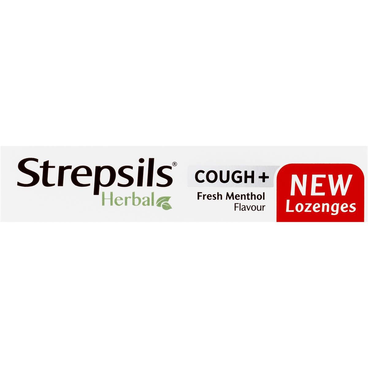 Strepsils Herbal Cough Blocked Nose Sore Throat Lozenges Fresh Menthol