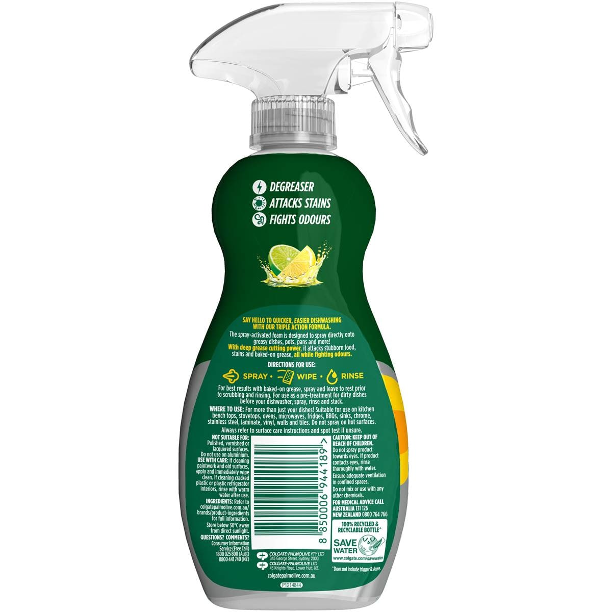 Palmolive Dishwashing Liquid Spray Lemon Ultra 375ml Woolworths