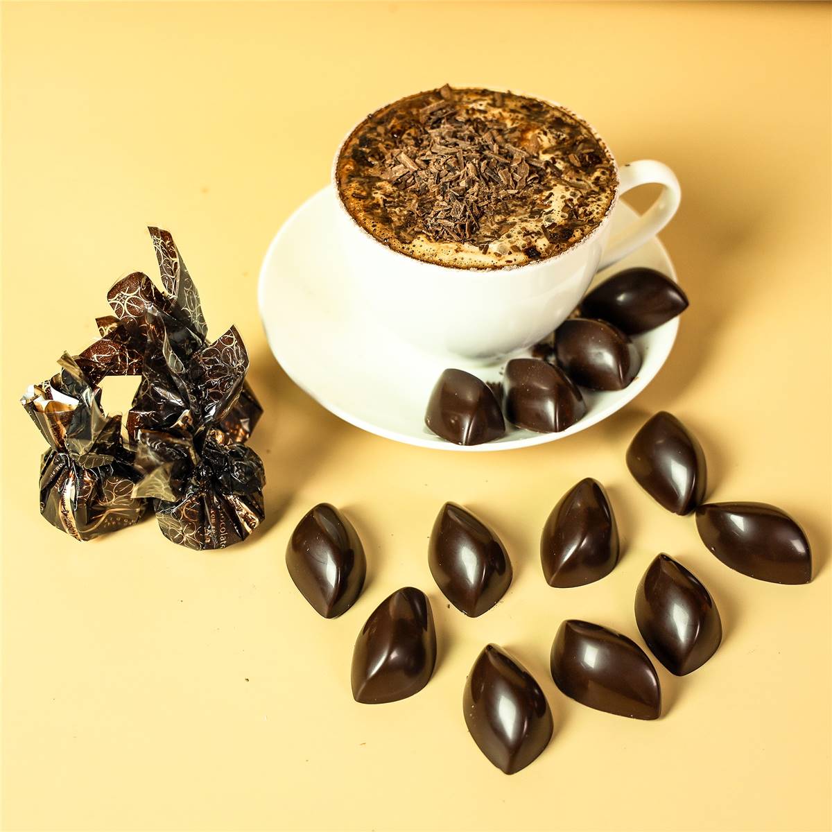 Fardoulis Chocolates 55 Pure Cocoa Dark Chocolate Truffles Gift Bag